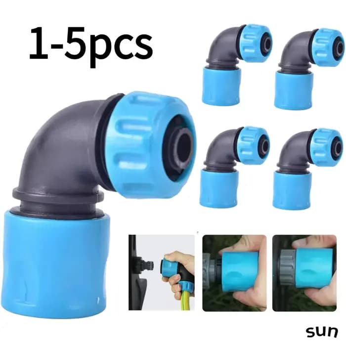 Connecteur d'eau de jardin 1/2 ", Joint de robinet coudé, raccords de tuyaux en plastique, tuyau d'i