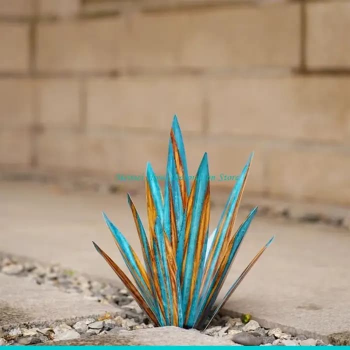 H7BF – décorations jardin en Agave pour piquet extérieur
