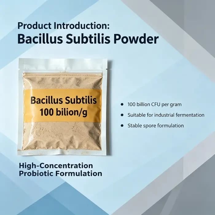Bacillus subtilis de haute pureté pour la croissance des plantes, la purification de l'eau et comme