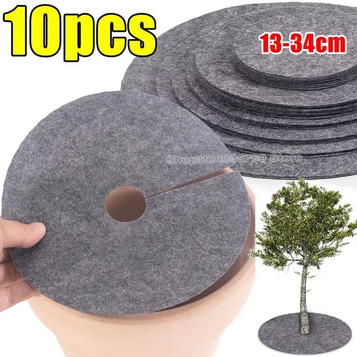 Anneaux de paillis d'arbre Non tissés, Pot de fleur, plante, tapis de protection hydratant, barrière