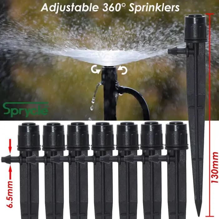 SPRINCLE-Arrosage de jardin réglable, buses d'irrigation goutte à goutte, tuyau de serre, insertion