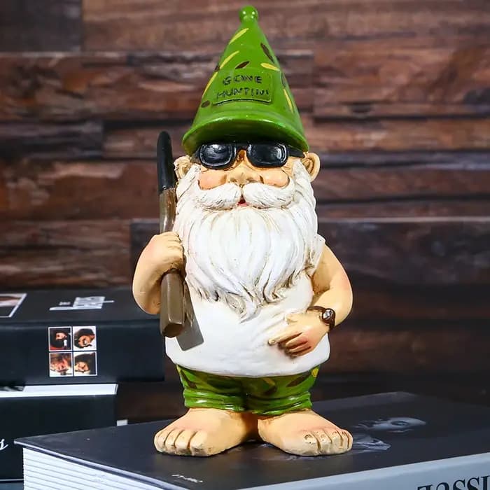 Statue de Gnome de jardin en résine, mignon, Zen, vilain, drôle, nains, magasin, ornements de pelous