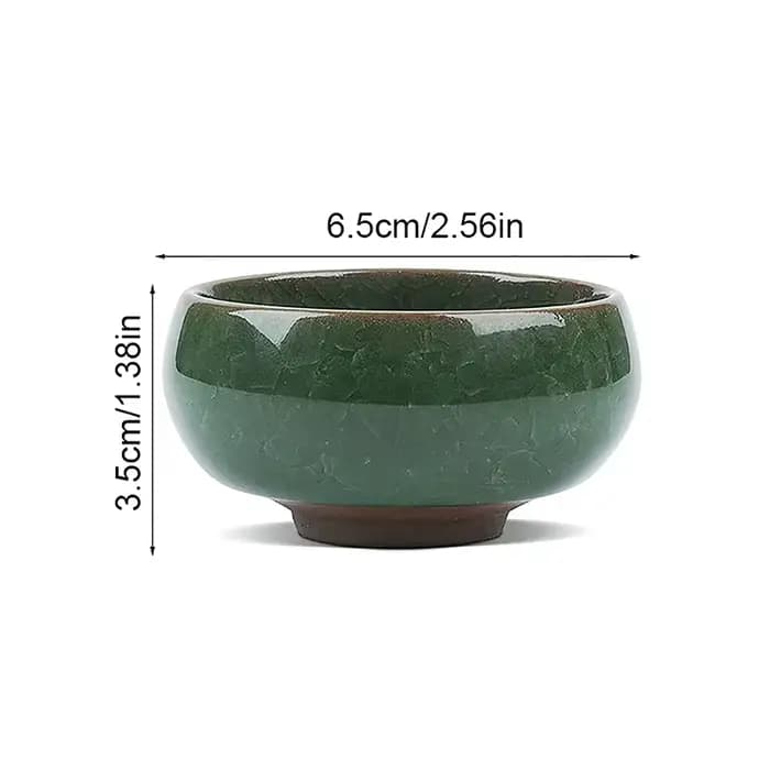 Jardinière succulente en céramique de fleur de glaçure de craquel de glace mignonne Mini Pot de plan