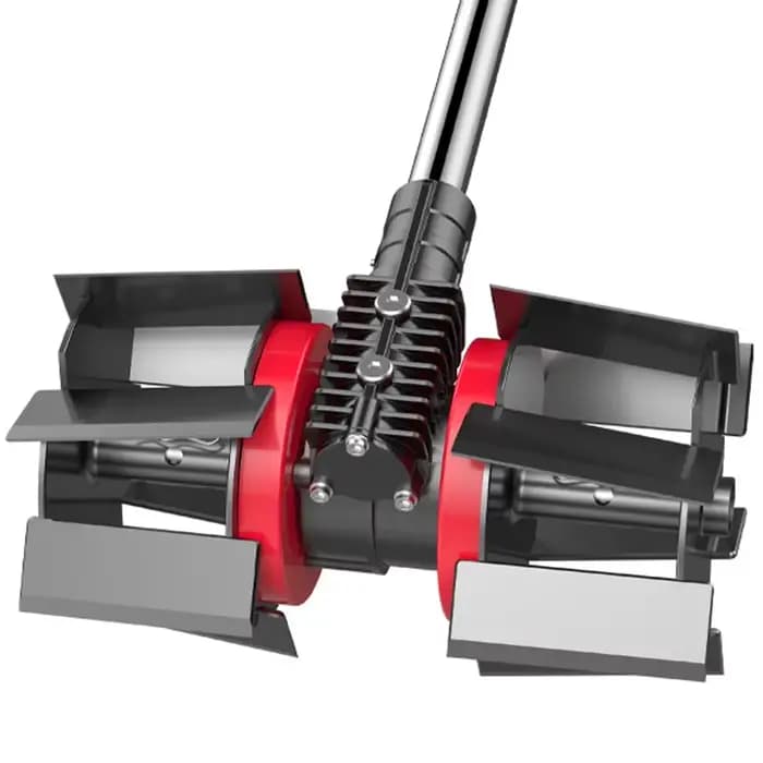 Accessoire multifonctionnel pour tondeuse à gazon et débroussailleuse avec lames interchangeables