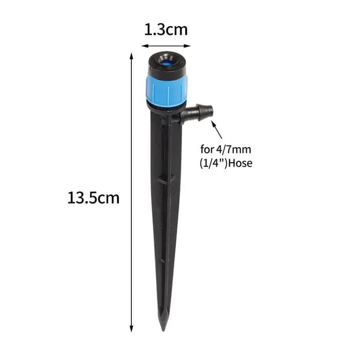 Buse d'arrosage de jardin, 10 pièces, goutteur de diffusion, système d'irrigation pour tuyau de 4/7m