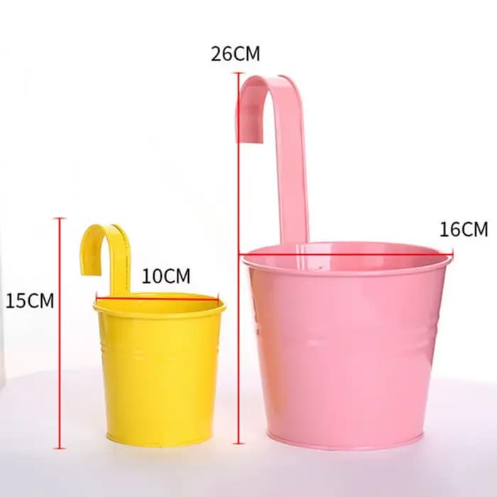 Pot de fleur suspendu en fer de Style naturel robuste