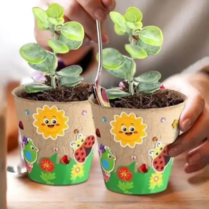 Kit de fabrication de pots de fleurs artisanaux avec dômes