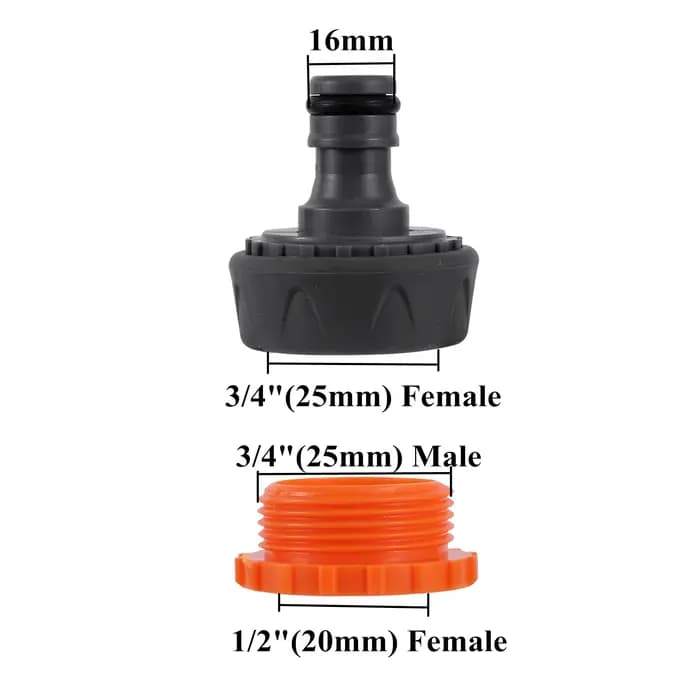 Valve marche/arrêt pour tuyau d'arrosage 1/2 "3/4" 1 "