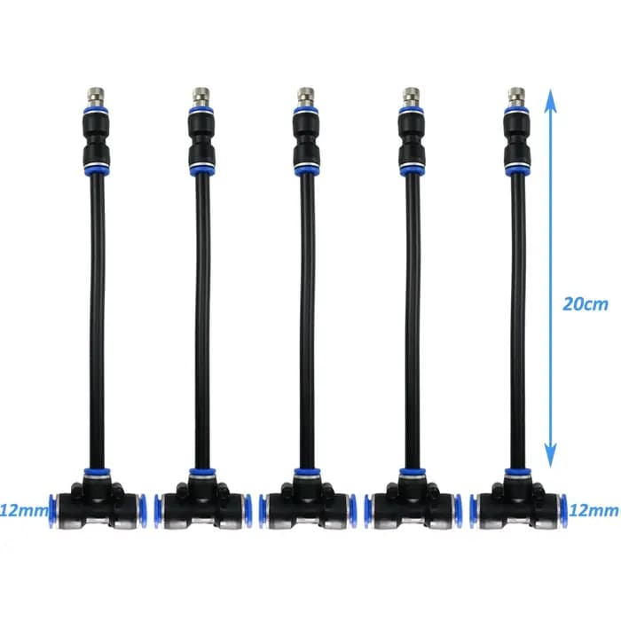 Lot de 5 buses de pulvérisation flexibles à connexion rapide 0
