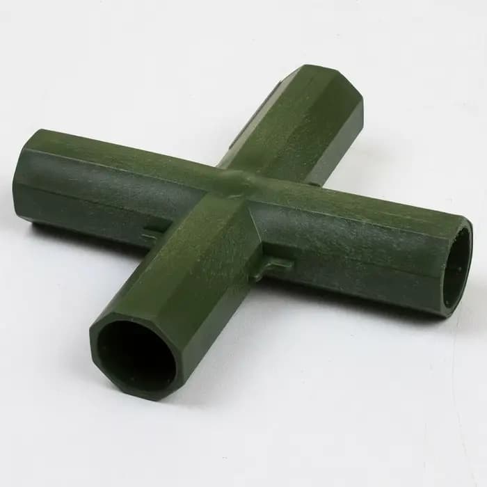 Joendoco-Connecteurs de plantes en plastique, 4 pièces, 16-17mm, pour cadre de serre, pôle de constr
