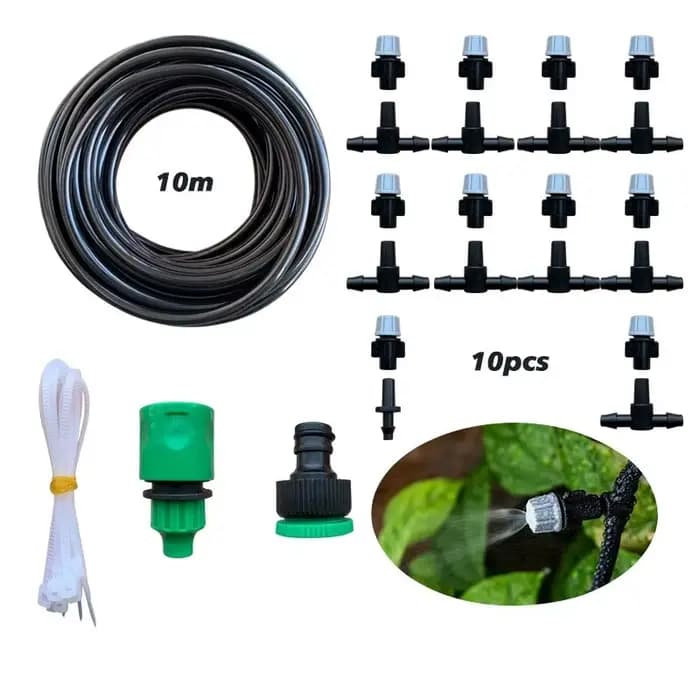 Nouvelle Irrigation 10 mètres 10 buses d'arrosage pulvérisateur d'eau brumisation brouillard système de buse