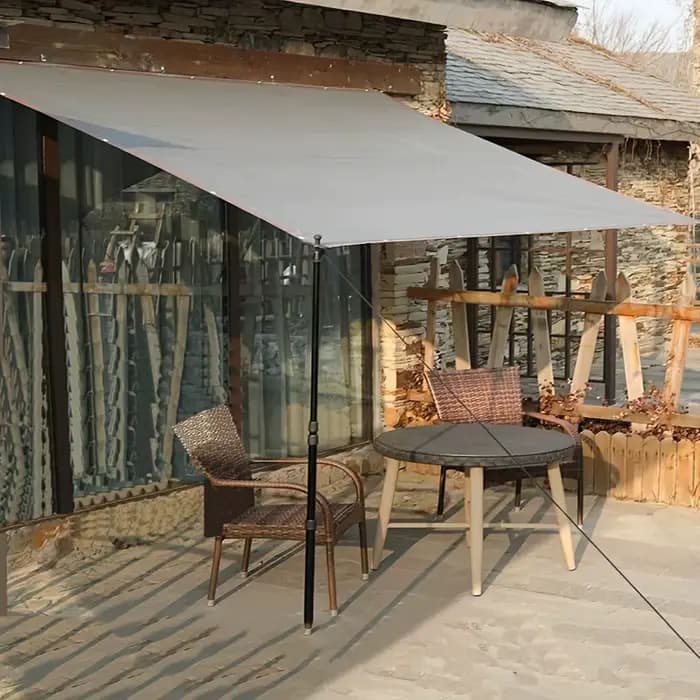 Filet pare-soleil gris pour jardin, protection UV, cour, jardin, pergola, serre, garage, protection