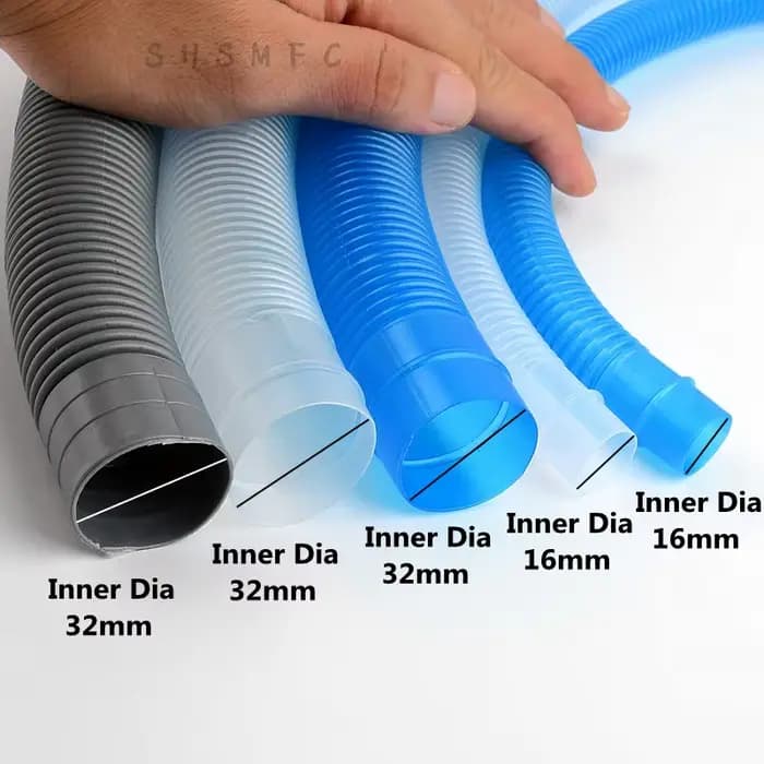 Tuyau ondulé pour aquarium, 16,32mm de long, 1 ~ 30m, tuyau d'entrée et de sortie précieux pour pois