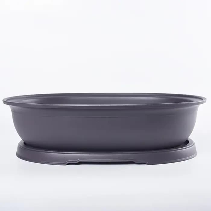 1 ensemble de pots de fleurs plissés de forme ovale, Pots floraux de jardin de bureau à domicile ave