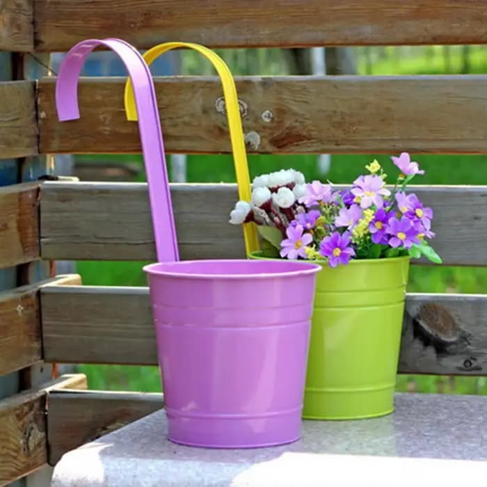Pot de fleur suspendu en fer de Style naturel robuste