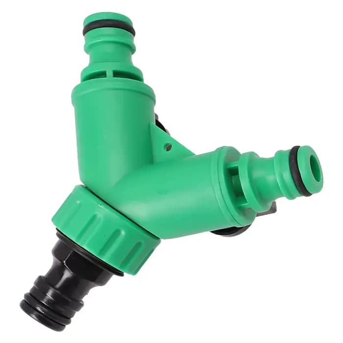 Connecteurs de tuyaux d'eau de jardin à 2 voies, adaptateur de tuyau, Valve de séparation de tuyau e