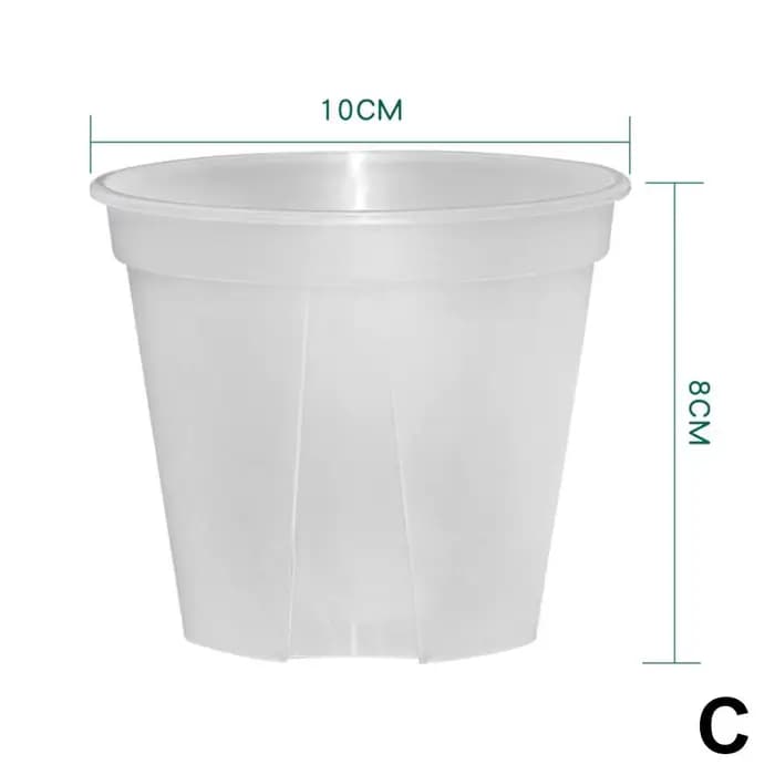Pots de fleurs d'orchidées transparents, pots en plastique de jardin, pots de pépinière respirants p