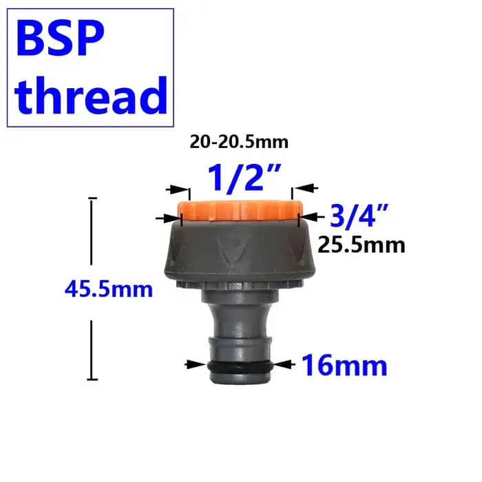 1/4 "3/8" 1/2 "3/4" 1 pouce tuyau d'arrosage connecteur rapide
