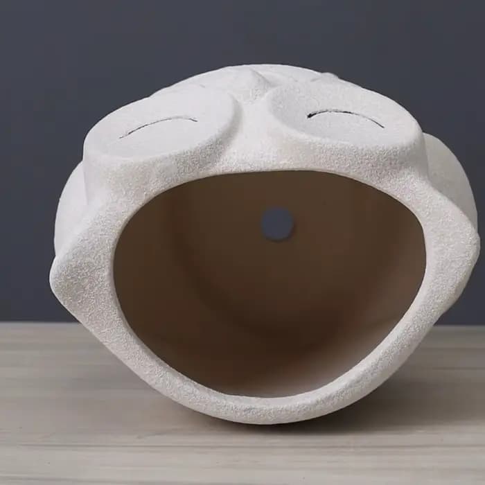 Pot à plantes unique en céramique en forme de hibou