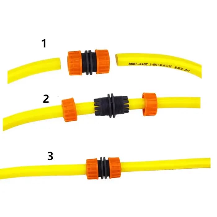 Raccord de tuyau d'arrosage 1/2'' 3/4'' 1'' - Connecteur de coupure d'eau pour tuyaux de 12mm 19mm 25mm - Joint de réparation pour irrigation