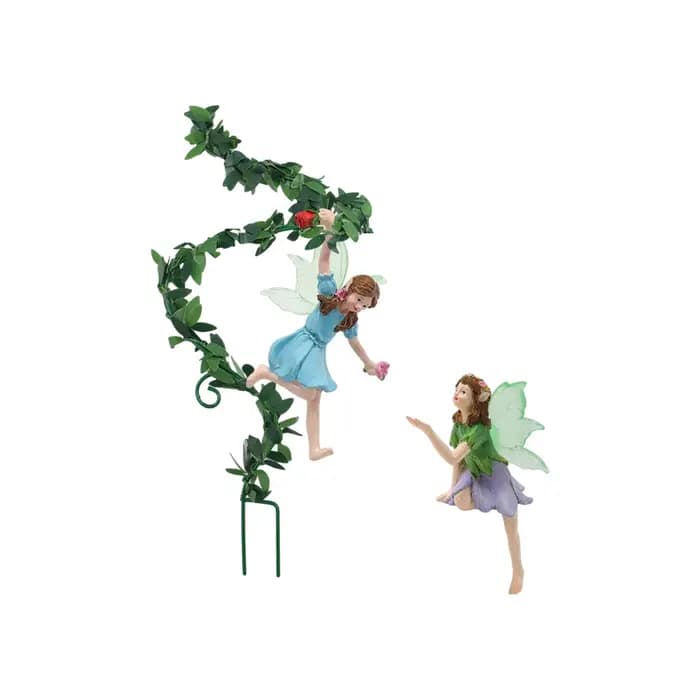 Statue de fée de fleur en résine extérieure, décoration de pot de fleur, jardin extérieur de maison, cadeau de Saint-Valentin, cadeau pour passionnés de jardin