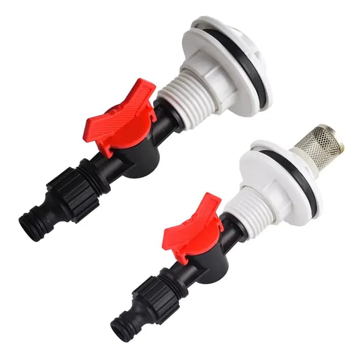 Connecteur pour barils de pluie et étangs d'aquariums, raccord de cloison en PVC, remplacement d'eau