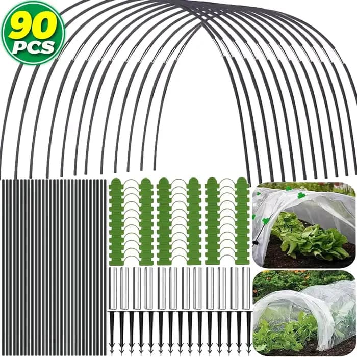 Kits de cerceaux de jardin pour tunnel en filet, cerceaux de jardin, cadre de serre, arc de tunnel f