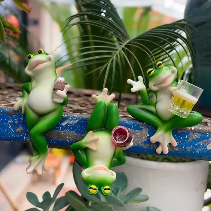 Pot de fleur mignon Hugger grenouille fantaisiste