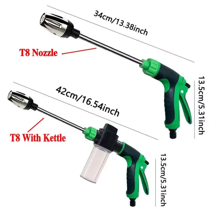 Pistolet d'arrosage de jardin à haute pression