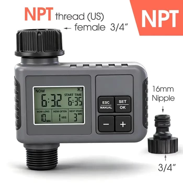 Minuterie d'eau de jardin électronique