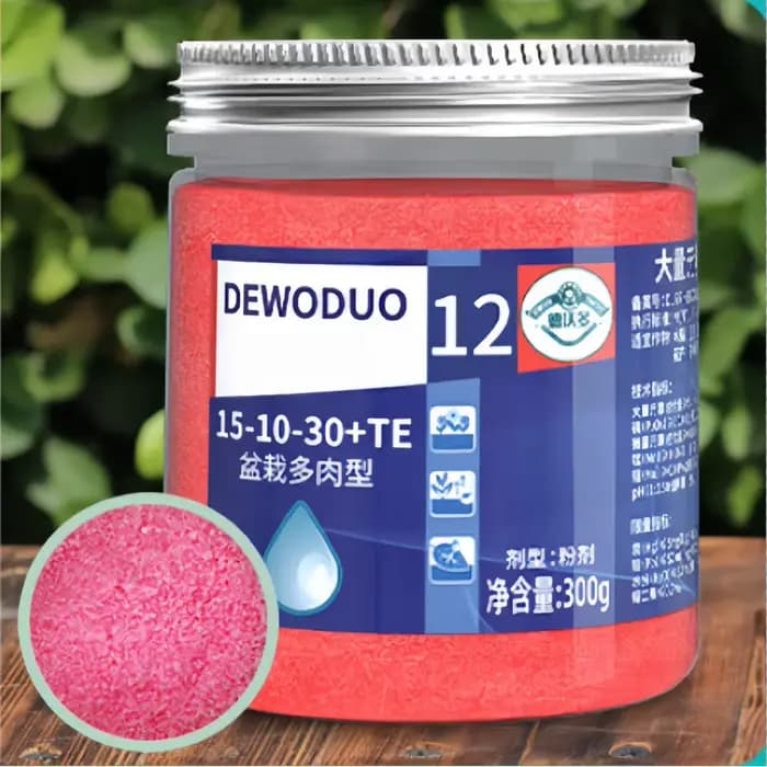 Engrais riche en potassium pour succulentes et cactus, 300g, soluble dans l'eau, pour plantes en pot