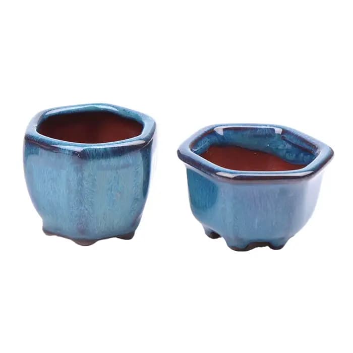 Mini pots de plantes avec trous, pot de fleurs bonsaï de style chinois, jardinière de jardin, artisa