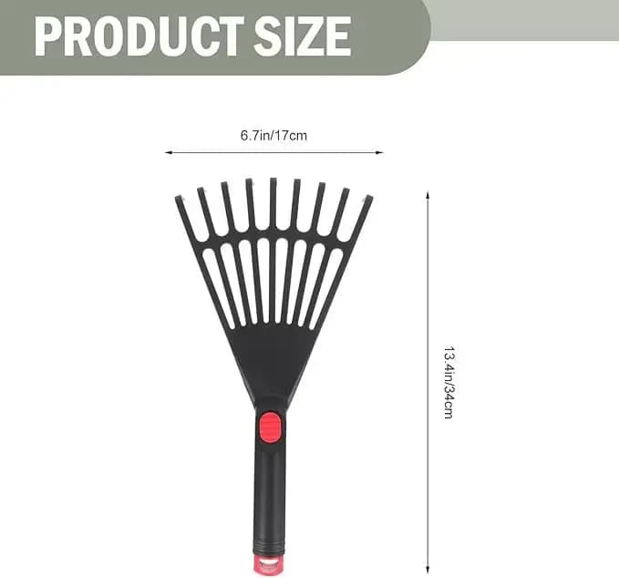 Outils de jardinage, râteau à neuf dents en plastique