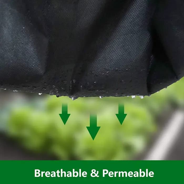 Tissu paysager de barrière contre les mauvaises herbes de jardin de haute qualité avec 10 agrafes pa