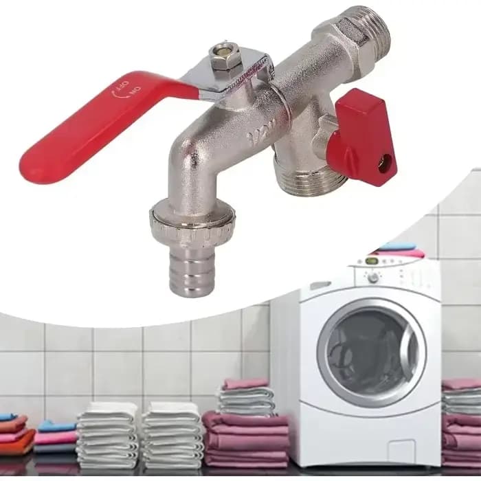 Robinet d'eau en laiton à double assujet, résistant à 90 degrés, tuyau d'extérieur pour HPPatios, vidange de bomicrophone