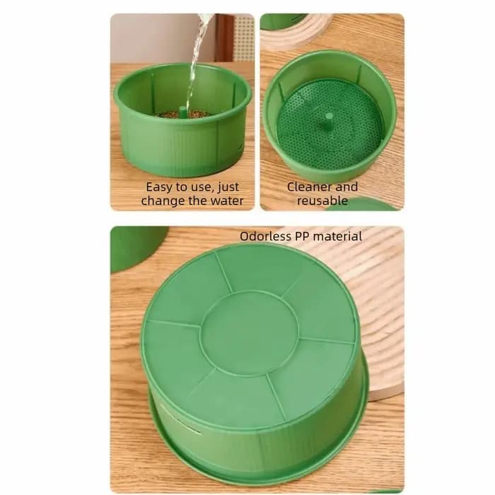 Pots de culture de pousses de légumes en plastique, structure ventilée et divisée, germeur de pousses sain, empilable, non toxique