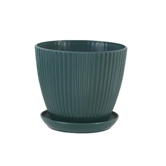 Pot de fleur rond jardinières succulentes Pot de plante avec plateau bureau balcon maison jardin déc