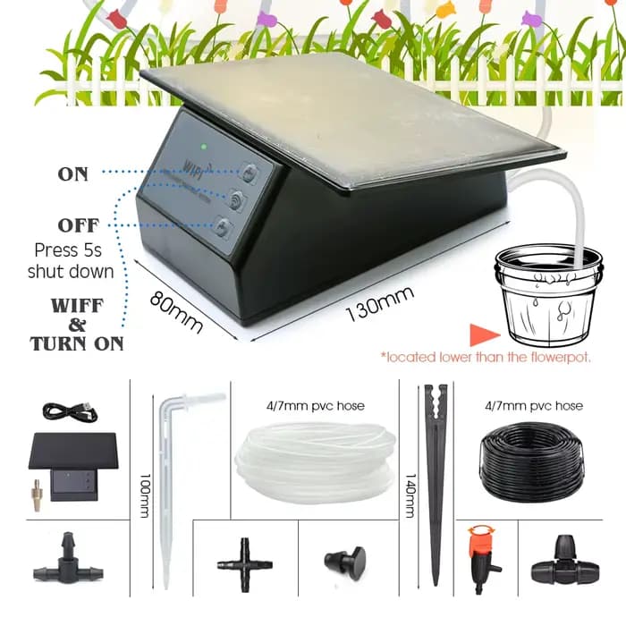 Tuya – minuterie d'énergie solaire compatible Wifi, système d'irrigation goutte-à-goutte intelligent