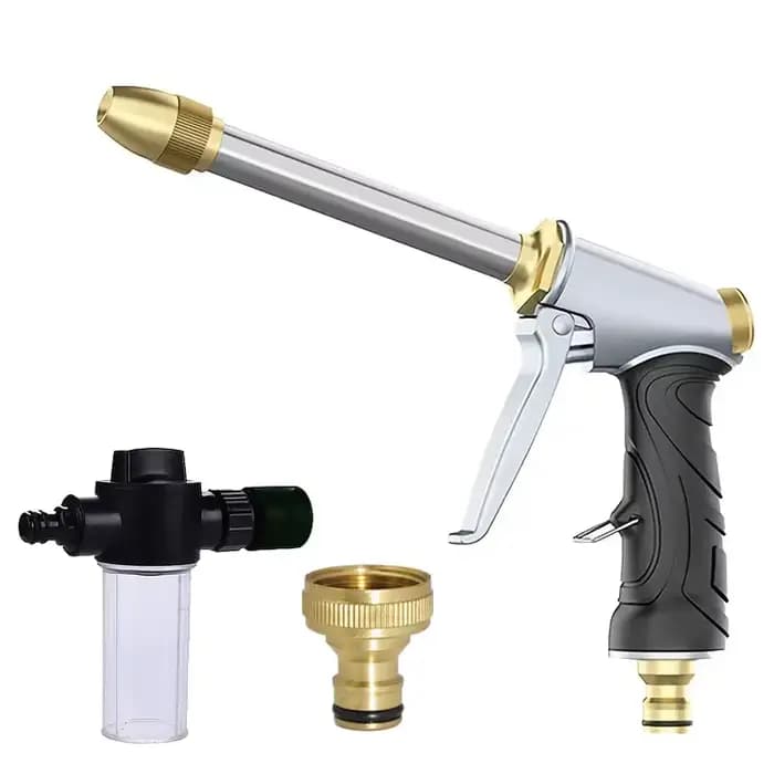 Pistolet à eau haute pression pour le lavage de voiture, buse de tuyau de jardin 3/4, pulvérisateur