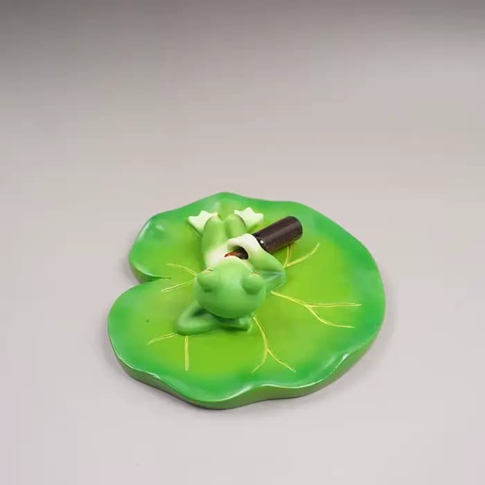 Décor de grenouille flottant pour étang, ornement de grenouille, Statue artisanale pour fleur de Lot