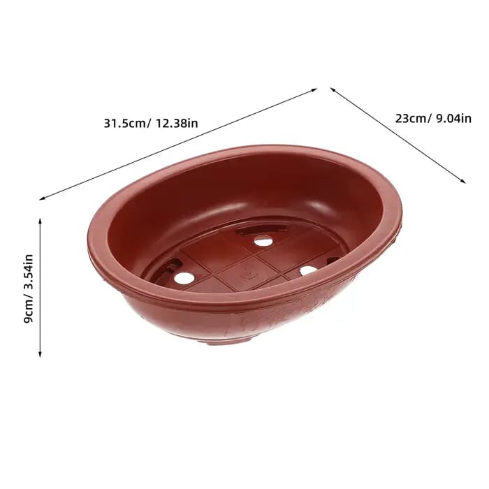 4 pots de fleurs en plastique épaissi pour bonsaïs