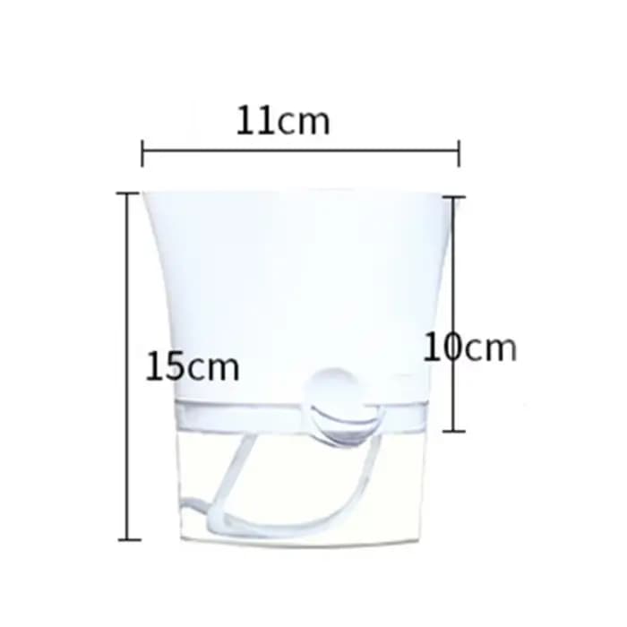 Pot de fleurs Transparent à arrosage automatique, Pot de fleurs Hexagonal paresseux, jardinières en