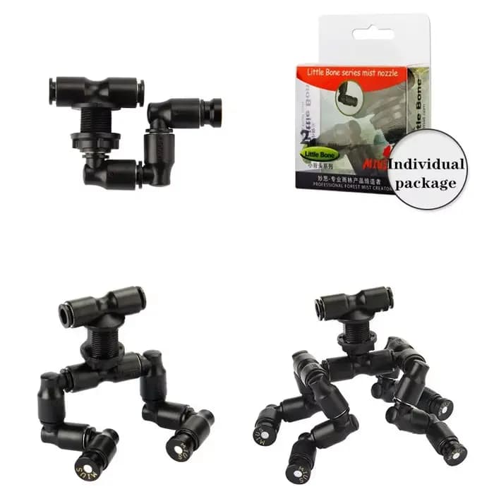 MIUS – buse de brumisation universelle réglable, pour jardin, serre, Irrigation, Aquarium, Reptile,