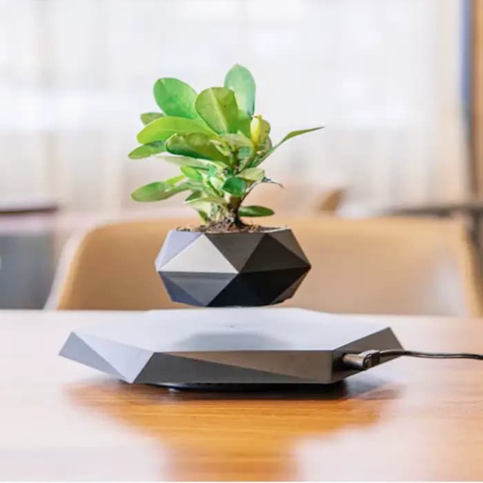 Pot de bonsaï à Air en lévitation, Pot de fleur rotatif, jardinières à Suspension magnétique, Pot fl