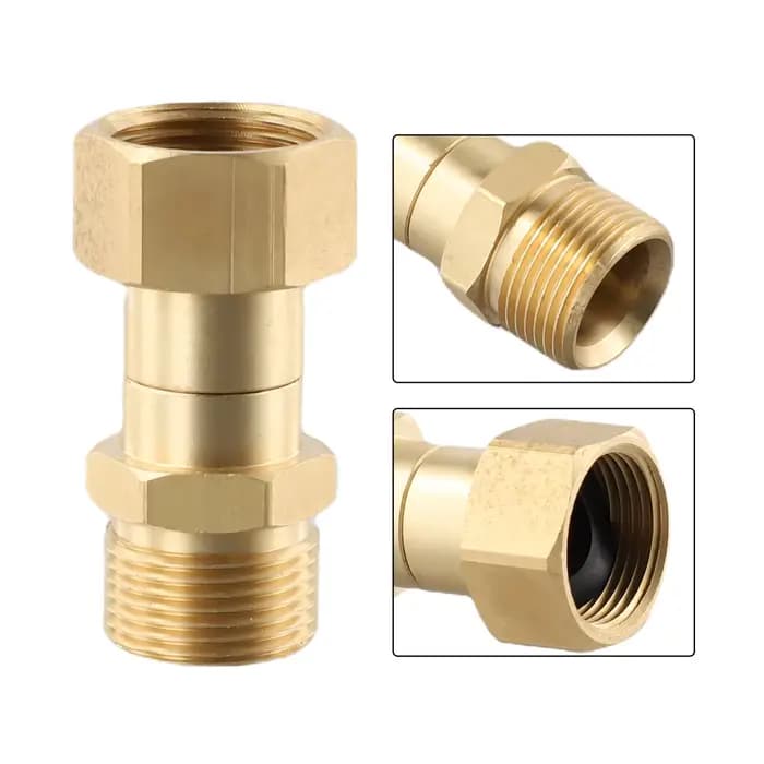 Connecteur de Joint pivotant pour nettoyeur haute pression, raccord de tuyau M22 14mm, filetage Anti