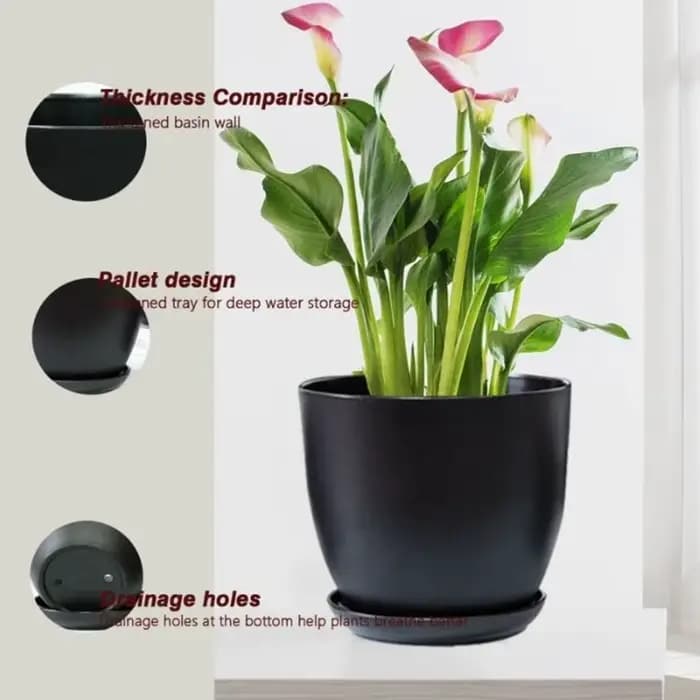Pot fleur classique pour les amateurs plantes d'intérieur d'extérieur