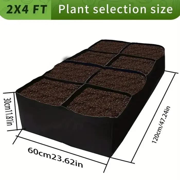 Sac de plantation rectangulaire de 128 gallons