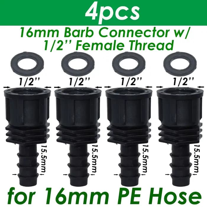 SPRYCLE – connecteur à filetage mâle femelle 1/2 "3/4", 4 pièces, pour barbe 16mm 20mm 25mm, adaptat