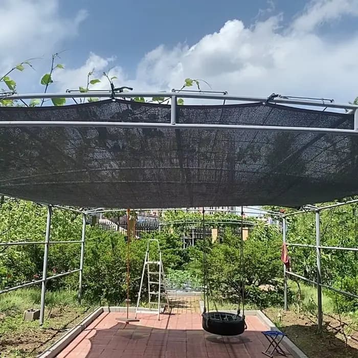 Filet pare-soleil Anti-UV en PEHD noir, 40 ~ 90% ombrage, abri pour Gazebo, Pergola extérieure, couv