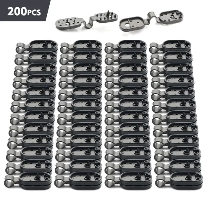Pince de Fixation de Filet Pare-Soleil en Plastique Réutilisable